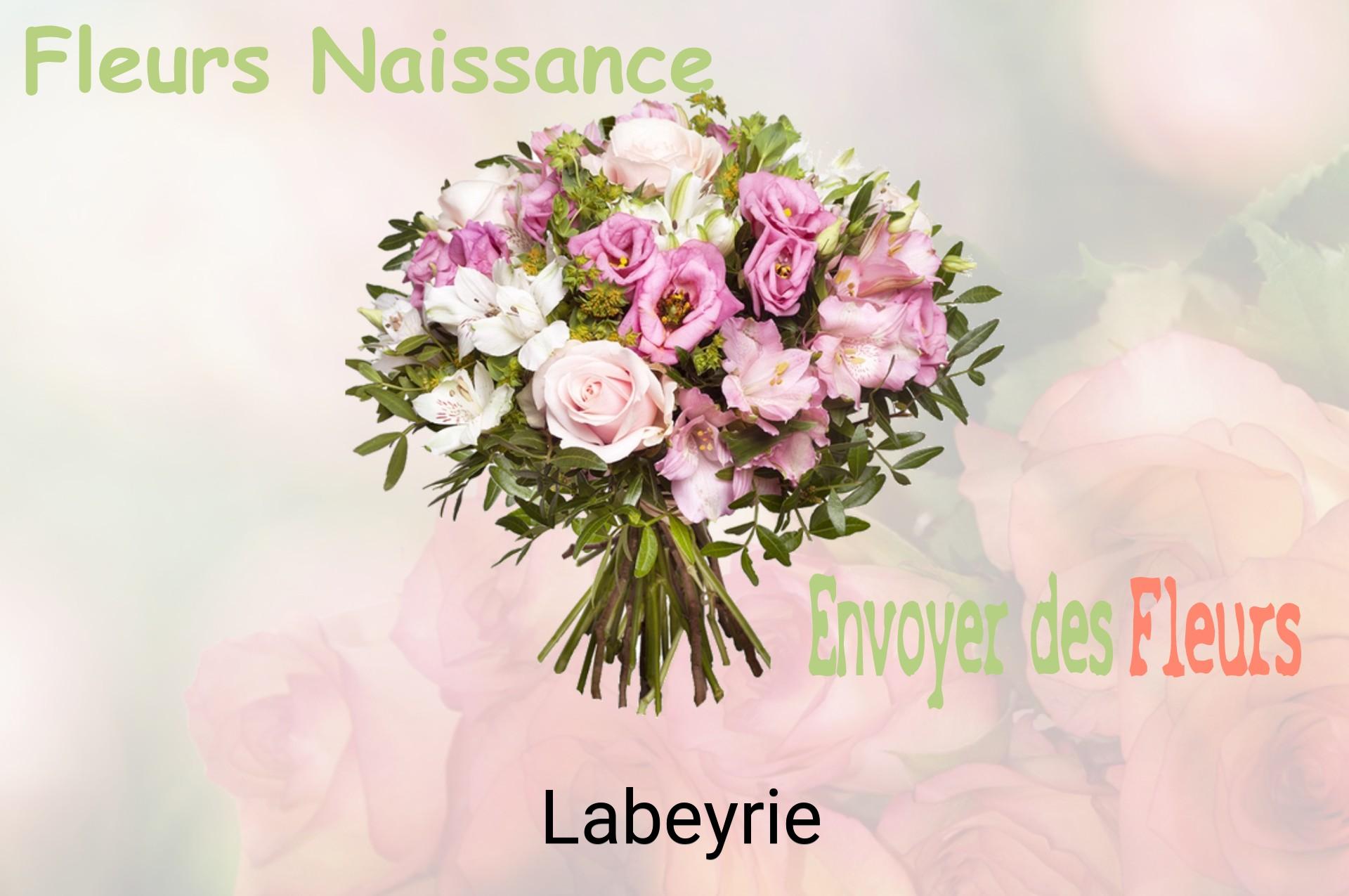 Bouquet de fleurs de naissance livré à Labeyrie